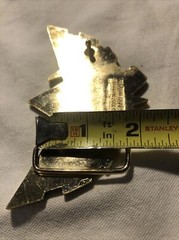 2007 LEGEND OF ZELDA Triforce NINTENDO Gold And Black BELT BUCKLE 4.75”