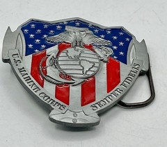 U.S. Marine Corps Semper Fidelis Belt Buckle By Great American Products 2007