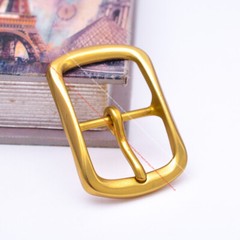 CLASSIC SOLID BRASS ROUND CENTER BAR LEATHERCRAFT BELT BUCKLE REPLACEMENT 40MM