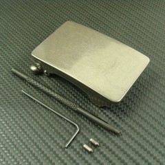 Titanium Clamp closure Buckle Anti allergy Belt Buckle for 1.25&Prime; Belt Z333
