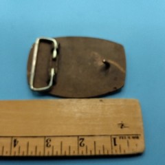 Vintage Truck Parts & Equipment Inc Brass Belt Buckle Semi Trucking Workwear