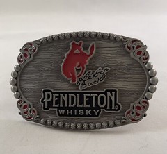 Pendleton Whisky 2023 “Let’er Buck” Belt Buckle- Montana Silversmiths- New