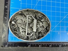 Cowboy Rodeo Calf Roping Bucking Bronco Rancher Enameled New Western Belt Buckle