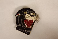 VonZipper The Pantha Belt Buckle Vintage Original VonZipper Enameled Panther Cat
