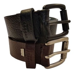 CRUDE EXCHANGE Mens Black Brown Jeans Real Genuine Leather Belts 26-64 inches