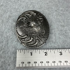 Vtg 1991 Siskiyou Buckle Co Grizzly Bear Claws Pewter Belt Buckle V-92 USA