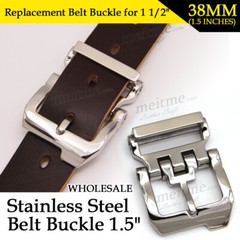 1 1/2 Belt Buckle Vintage Stainless Steel Work men Buckles Pin Hippie DIY Lot