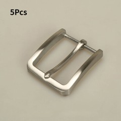 5Pcs Replacement Solid Stainless Steel Single Prong Belt Buckle 4cm Width