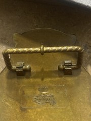 Vintage Raintree Haul Pak Belt Buckle Brass 1978 Construction Truck 24k Overlay