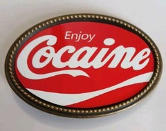COCAINE Epoxy Photo Buckle – New