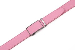 Fabio Valenti Ratchet Belt Dress with 1 3/8&Prime; Genuine Adjustable 46”, 2091pink