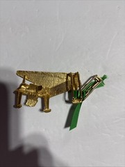 VTG 1992 Signed Mimi Di N Black And Gold Piano Belt Buckle