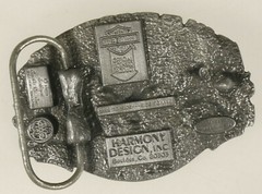 PRL) HARLEY-DAVIDSON FIBBIA CINTURA MOTOR CYCLES BELT BUCKLE BOUCLE CEINTURE &rsquo;89