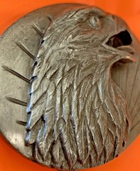 1987 Eagle Head Profile BELT BUCKLE 3D Relief Amazing Detail Collectible #0-50