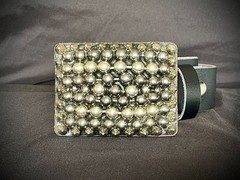 Studded Belt Buckle Archive 2007-09 Industrial Leather Back OOAK Darren Mcneese