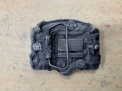 1987 Anheuser Busch Hook & Ladder Belt Buckles This Buds For You – NIB