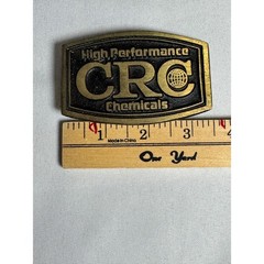 Vintage DYNA BUCKLE CRC Chemicals Belt Buckle Solid Bronze Made in USA Utah