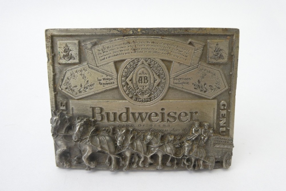 Markatron Reproduced by Arrangement Anheuser-Busch T-169 Budweiser Belt Buckle