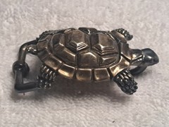ALEXANDER&rsquo;S BELTS & BUCKLES Sterling Vintage 1990 or 1996 turtle
