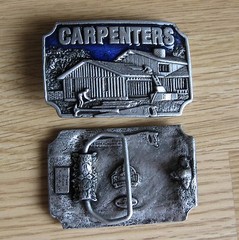 Carpenters profession belt buckle