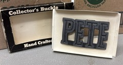 “Pete “ Hand Crafted Buckle – By Chad Mfg Company of Denver Colorado