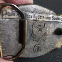 BASS ANGLER&rsquo;S SPORTSMAN SOCIETY BELT BUCKLE VTG