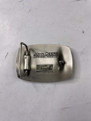 JOHN DEERE SpecCast Green Yellow & Black Pewter Enamel Belt Buckle