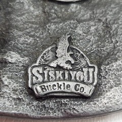 Vintage 1980s I Love Country Music Belt Buckle Metal Siskiyou Buckle Co 1988