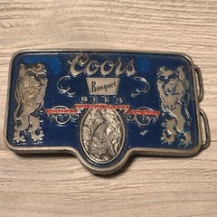 Choice – Vintage Belt Buckle – Ducks, Coors, Broncos, NRA, Remington, Eagle