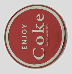 Coke Bottle Belt Buckle COCA-COLA Cap SODA POP Vintage Rare Red Silver Metal