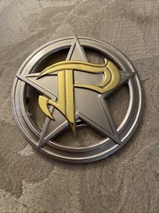 Belt Buckle Men’s P Star MLB Pittsburgh Pirates Round Gold Silver 3.5” Baseball