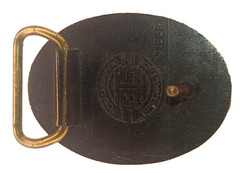 1985 VTG Sailing Ship 1.5&Prime; x 2.5&Prime; Brass Belt Buckle BTS Solid Brass Specialtes