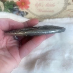 Vintage 93 Pewter Belt Buckle Colorado Silver Star Eagle Head Indian Made in USA