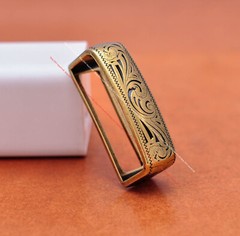 Antique Brass Western Cowboy Rodeo Floral 5 pcs Set Belt Buckle fit 1-1/2&Prime; Belt