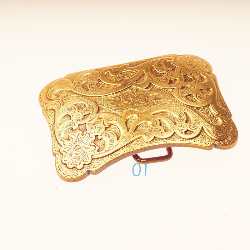Artisic Design Quality Solid Brass Pure Copper Pin belt Buckle Leathercraft DIY