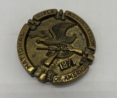 Vintage Brass Belt Buckle 1978 NRA National Rifle Association Of America 1871