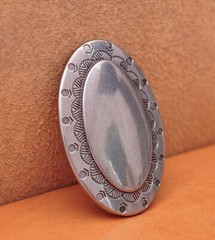 Western Heavy Duty Casual Oval Huge Metal DIY Leather Belt Buckle Fit 40mm Strap