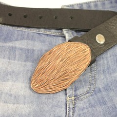 Organic Textured Belt Buckle Belt Buckle Rustic Copper