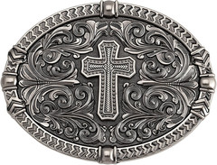 Western Style Belt Buckle 1.5 Inch Cowboy Cowgirl Buckles for Men & Women Replac