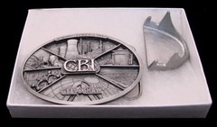 OB20142 *NOS* 2013 **CB&I + SHAW** ENERGY & POWER CONSTRUCTION PEWTER BUCKLE
