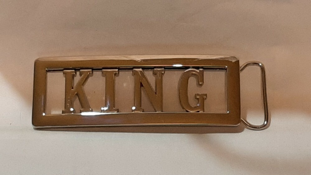 KING Custom Personalized Name Belt Buckle -Put your name or word on Buckle