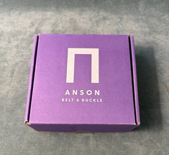 NIB Anson Belt Strap Buckle Holeless Ratcheting 55&Prime; Brown Buffalo Tanned Leather