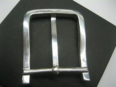 STERLING SILVER 925 BUCKLE AVAILABLE FOR 1&Prime; 1-1/8&Prime; 1-1/4&Prime; 1-3/8&Prime; 1-1/2&Prime; BELTS