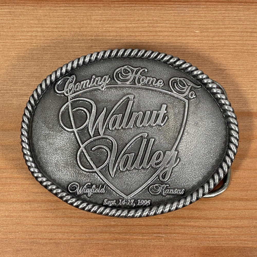 Walnut Valley Bluegrass Festival 1995 Belt Buckle RARE Winfield Kansas 89/200