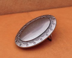 Western Heavy Duty Casual Oval Huge Metal DIY Leather Belt Buckle Fit 40mm Strap