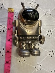 Chrome Belt Buckle Outer Space Suit Man Alien Astronaut