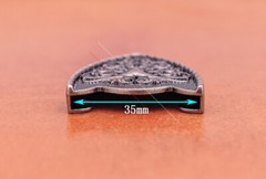 Heavy Duty Western Cowboy Rodeo Longhorn Bull Leathercraft Belt Buckle 3 Pcs Set