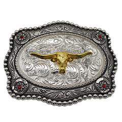 Western texas State Flag Cowboy Rodeo Scorpion Saint Jude Rooster Belt Buckle