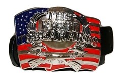USA American Right To Bear Arms Eagle Rifles Gun Rights Flag Metal Belt Buckle
