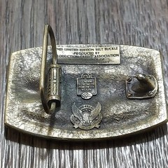 Vtg Belt Buckle The First PCA Loan 1933 50th Anniversary 3D Relief